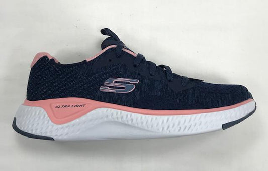 Skechers Solar Fuse Brisk Escape 13328 NVPK Scarpe Running Donna Blu Rosa - Ultraleggere