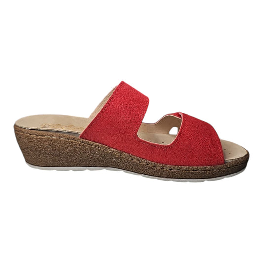 Stiledivita ciabatta donna in pelle con plantare estraibile in tech-pur@