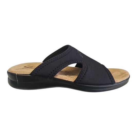 Ciabatta Susimoda 1969 in lycra nera elasticizzata