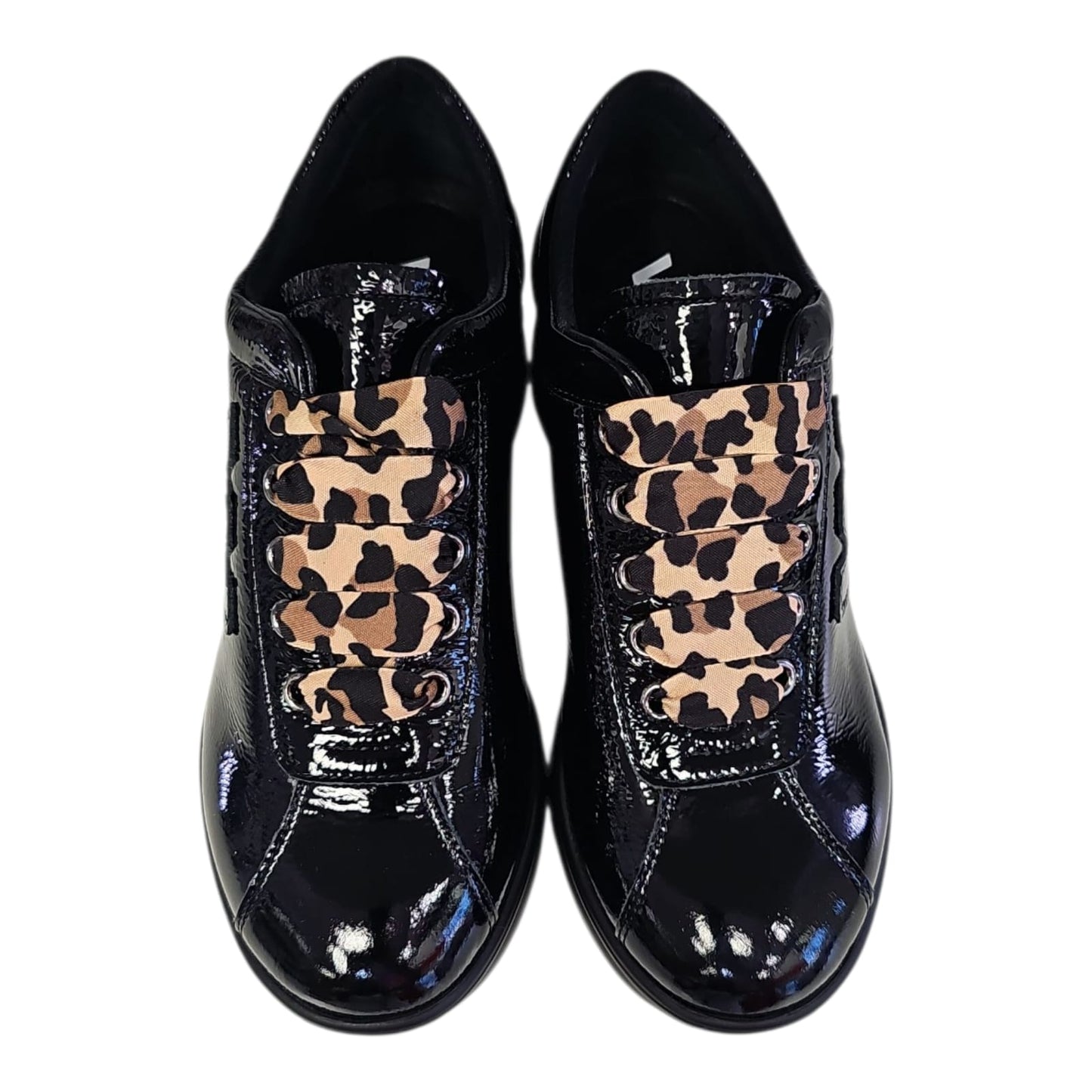MELLUSO WALK Sneakers Donna - R25656Z - Scarpe in naplak con lacci fantasia animalier  cod R25656Z