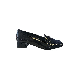 Stiledivita mocassino con morsetto in naplak nero 9256
