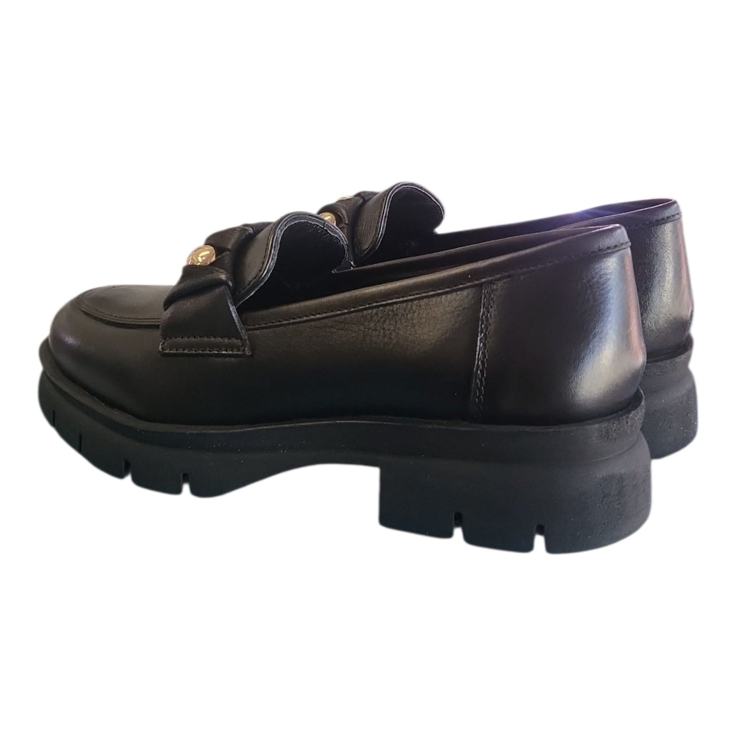 Melluso Mocassino donna in pelle nero 034356