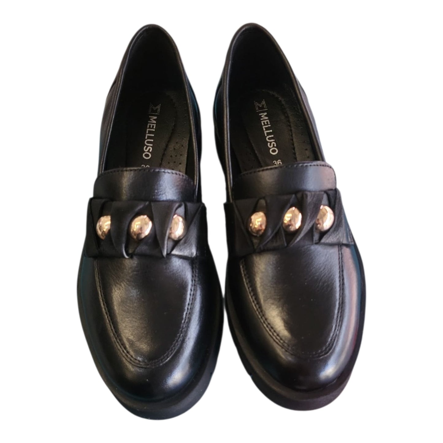 Melluso Mocassino donna in pelle nero 034356