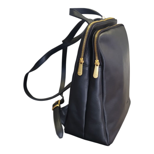 Pelletteria Veneta Zaino Donna in Pelle Martellata con Doppio Scomparto  – Made in Italy (28x30x18 cm)