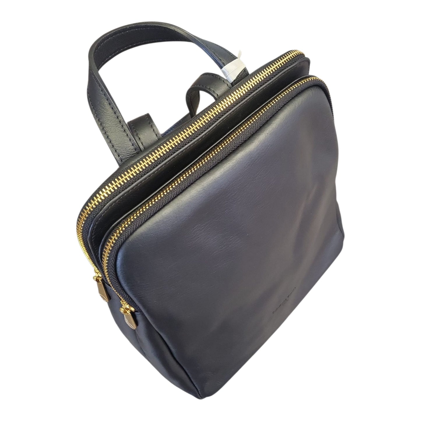 Pelletteria Veneta Zaino Donna in Pelle Martellata con Doppio Scomparto  – Made in Italy (28x30x18 cm)