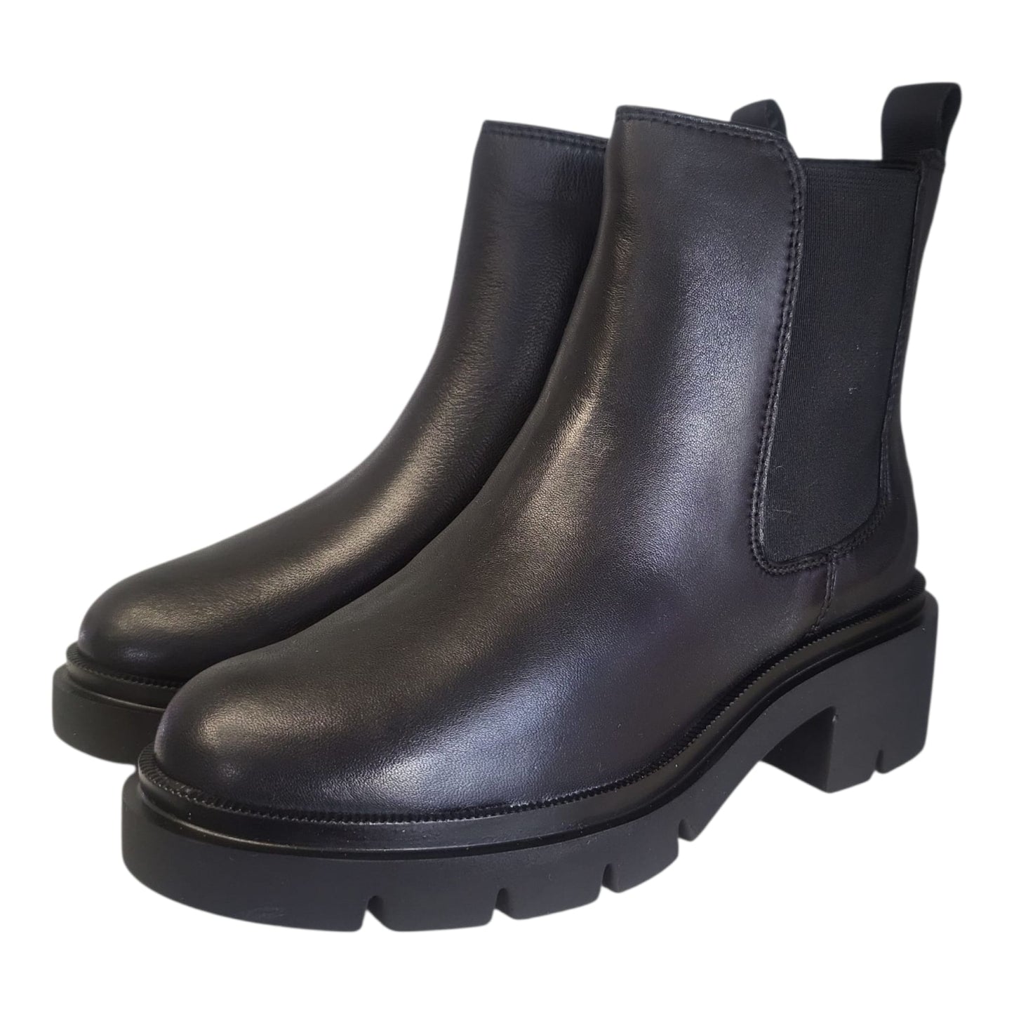 Melluso K55517 – Stivaletto Donna in Vera Pelle Nera con Plantare Memory Foam