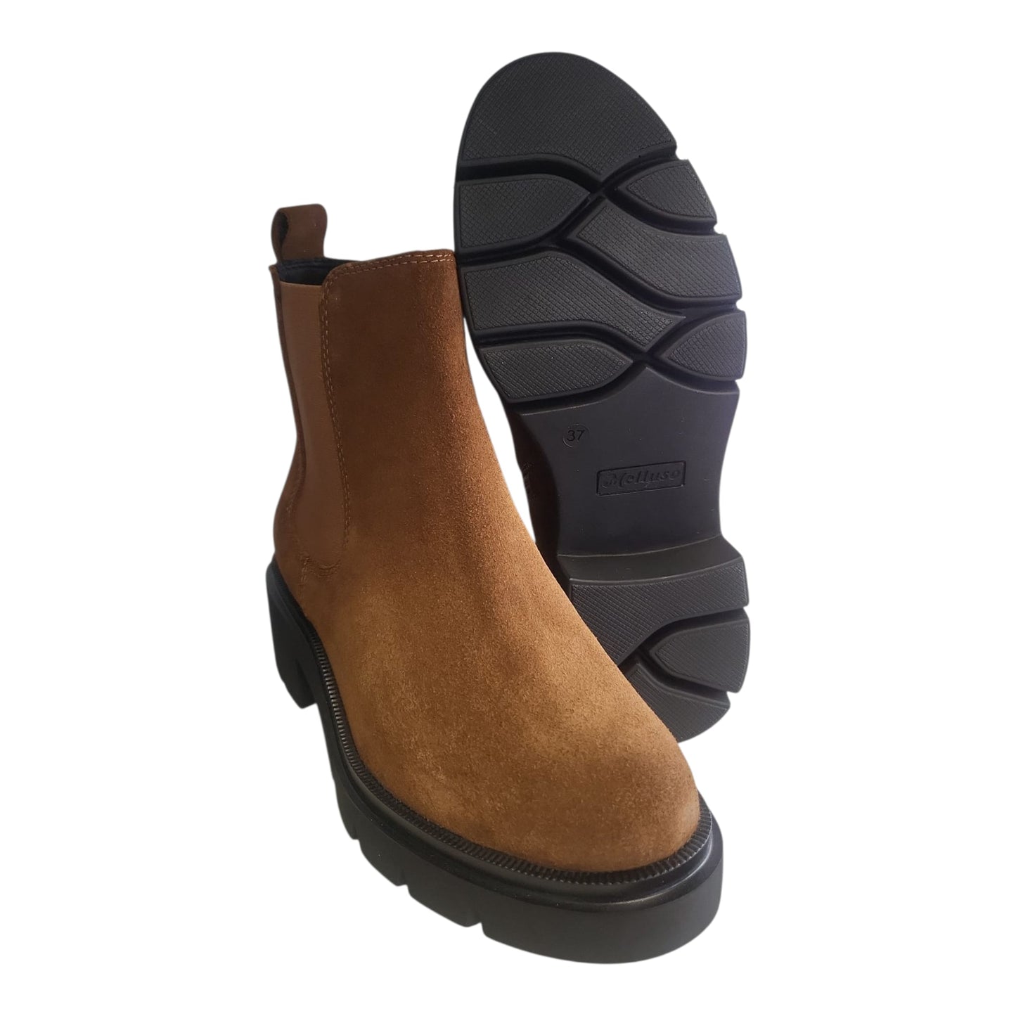 Melluso K55517 Stivaletto Donna in Camoscio Sigaro -250384 con Plantare Memory Foam
