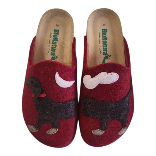 BioNatura 12 ARGO IMB – CIABATTA DONNA IN FELTRO NATURALE DI LANA