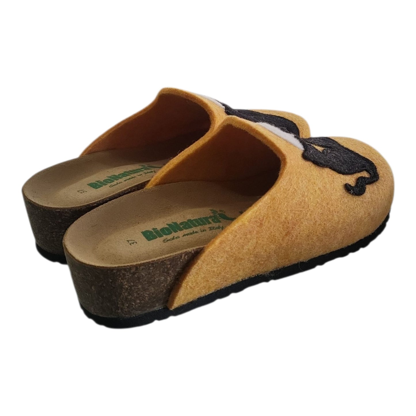 12 GATTO FELTRO GIALLO PANTOFOLA DONNA – BIONATURA
