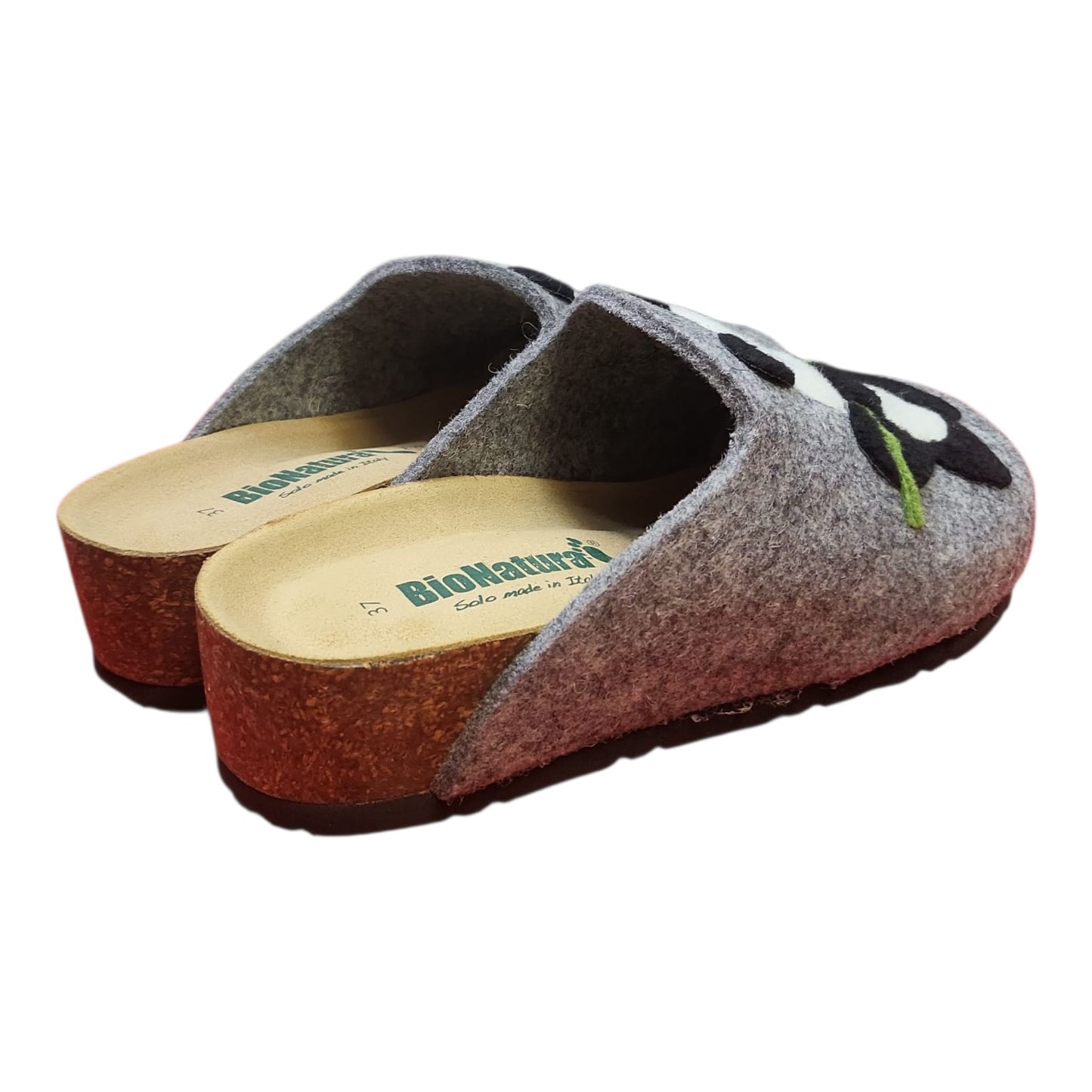 12 PANDA FELTRO GIALLO PANTOFOLA DONNA – BIONATURA