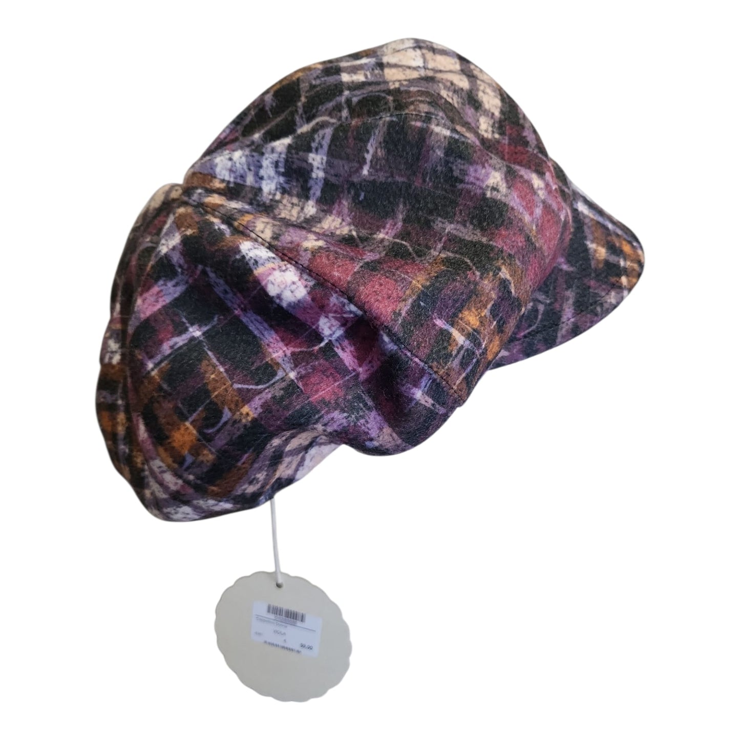 Cappellino Poesia d’Elitè 4381 viola in viscosa foderato in pile