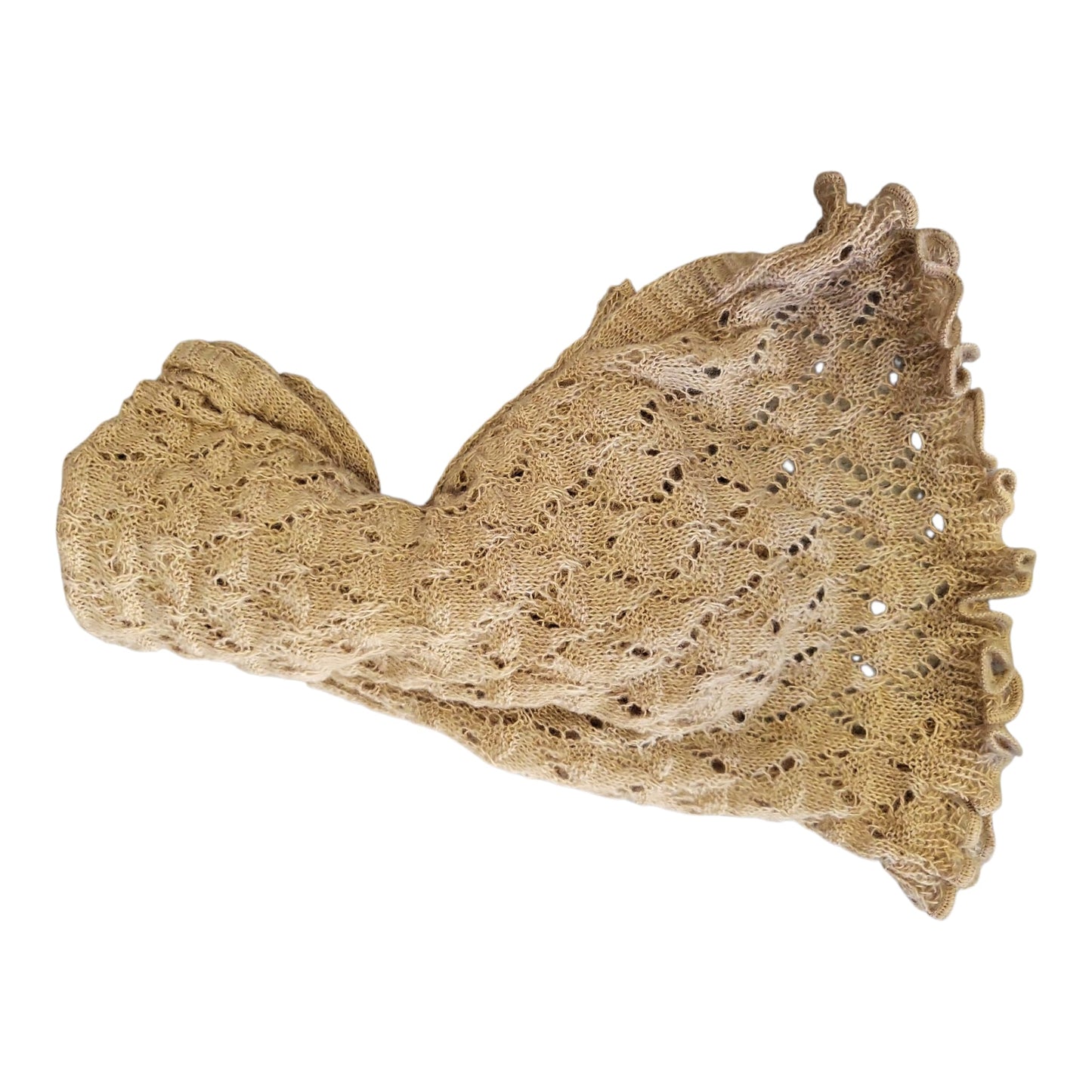 Sciarpa T2421 in maglia Made in Italy – nero, nocciola, petrolio