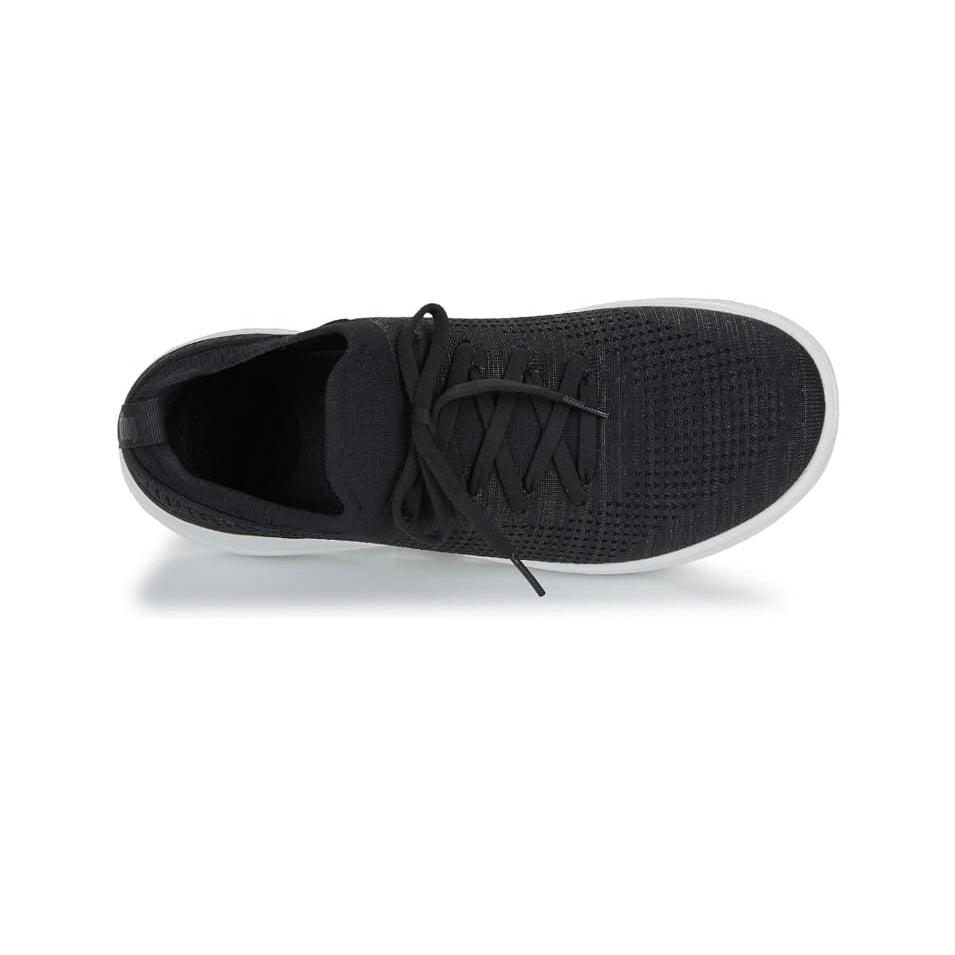 FITFLOP SUPER-Q Sneakers slip-on in maglia con lacci - BLACK