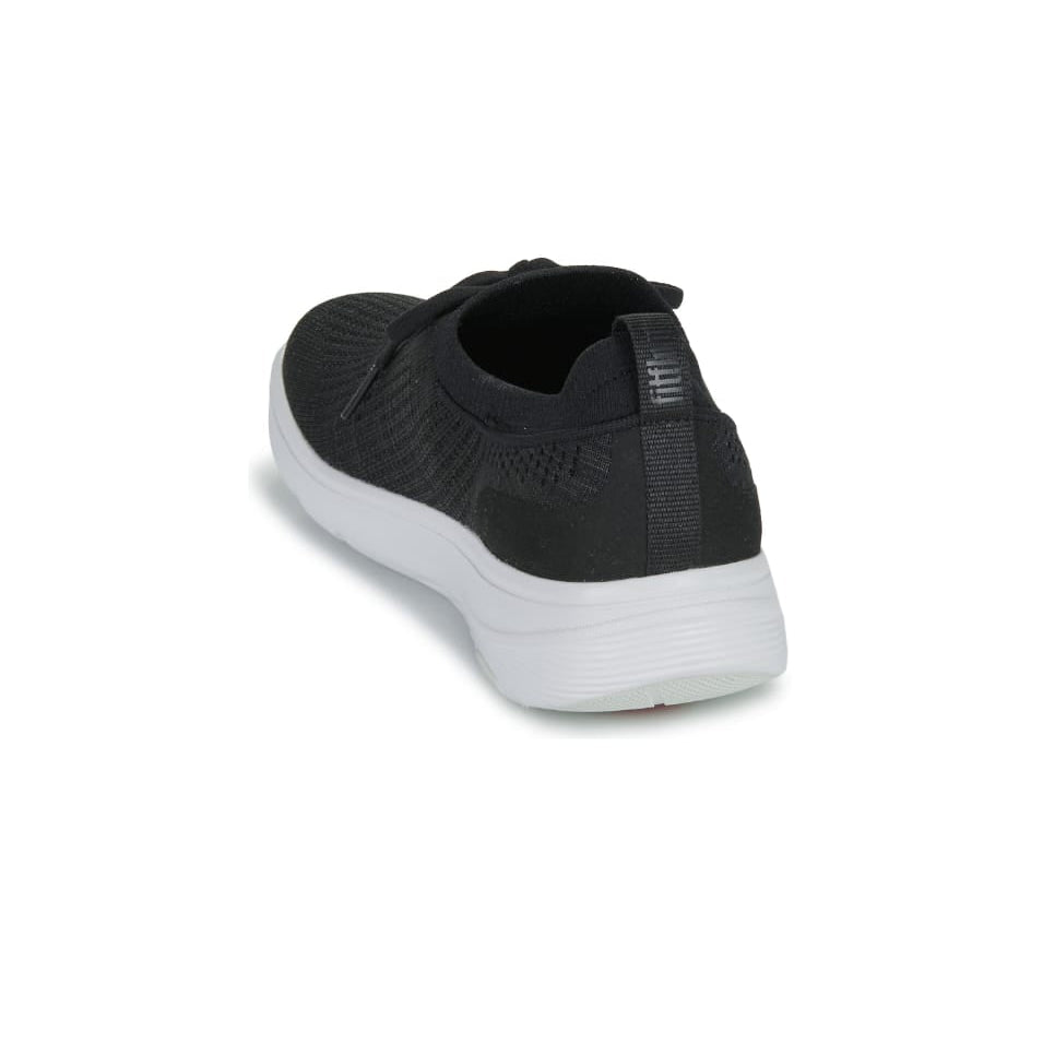 FITFLOP SUPER-Q Sneakers slip-on in maglia con lacci - BLACK