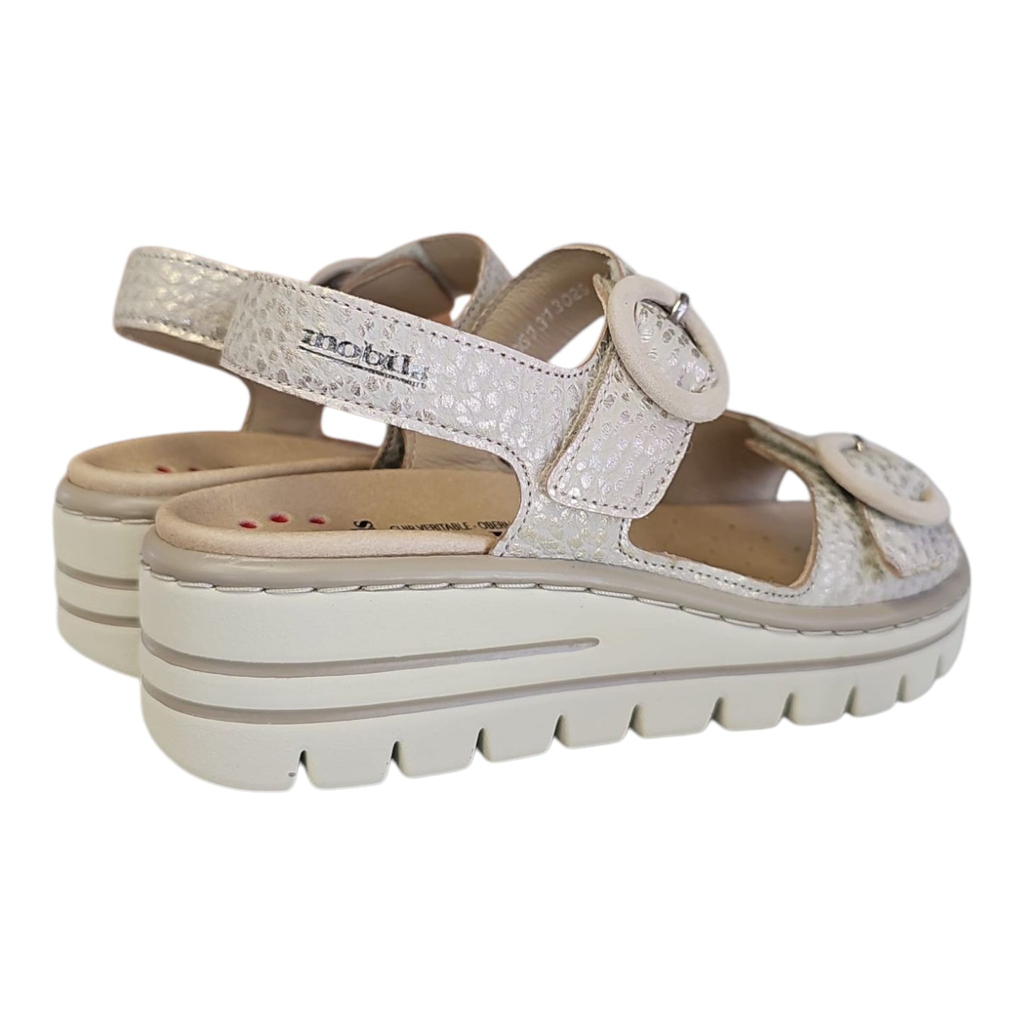 Mephisto Sandalo doppio strappo Mobils CLARA Regina 21912 Light Sand