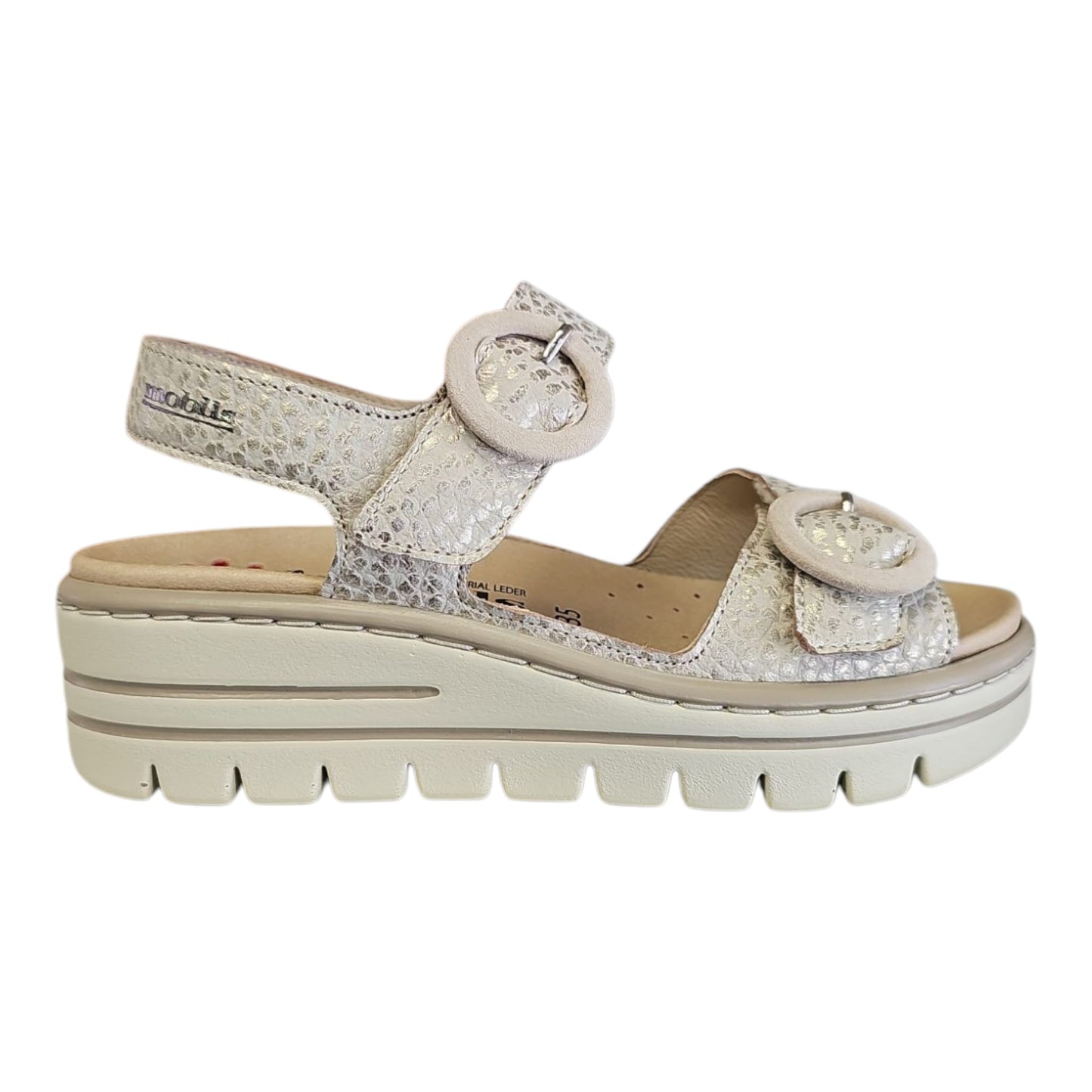 Mephisto Sandalo doppio strappo Mobils CLARA Regina 21912 Light Sand