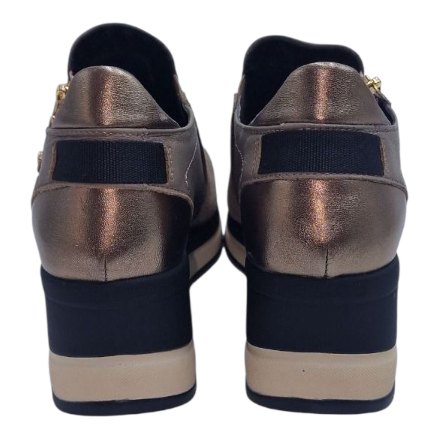 Melluso Sneakers donna in pelle e camoscio savana/ topo R25552Z