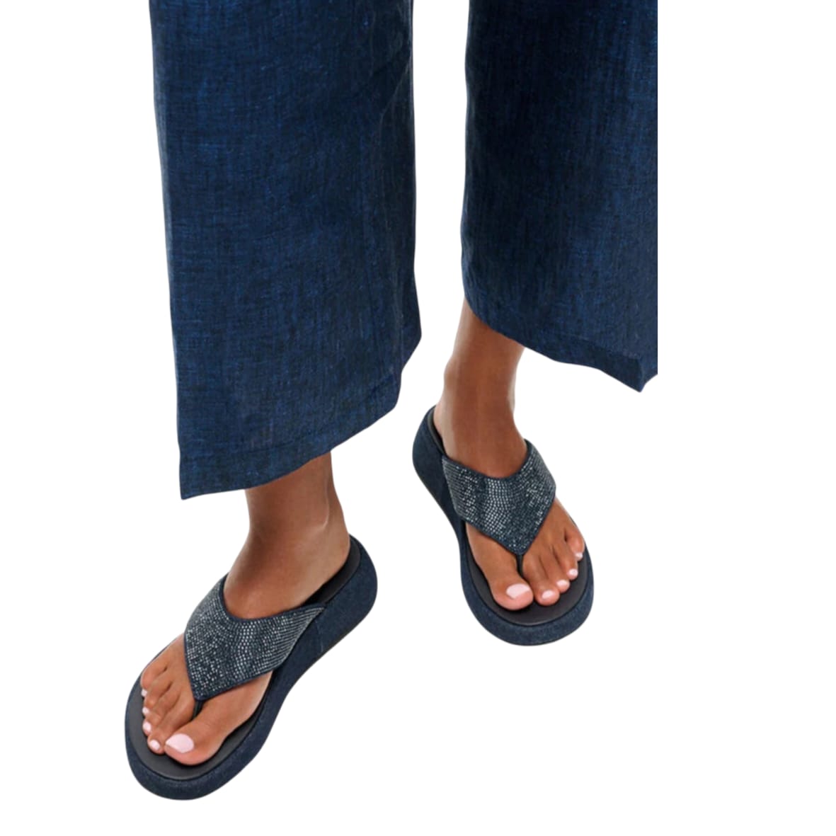 FitFlop F MODE TOE POST - Infradito - dark denim