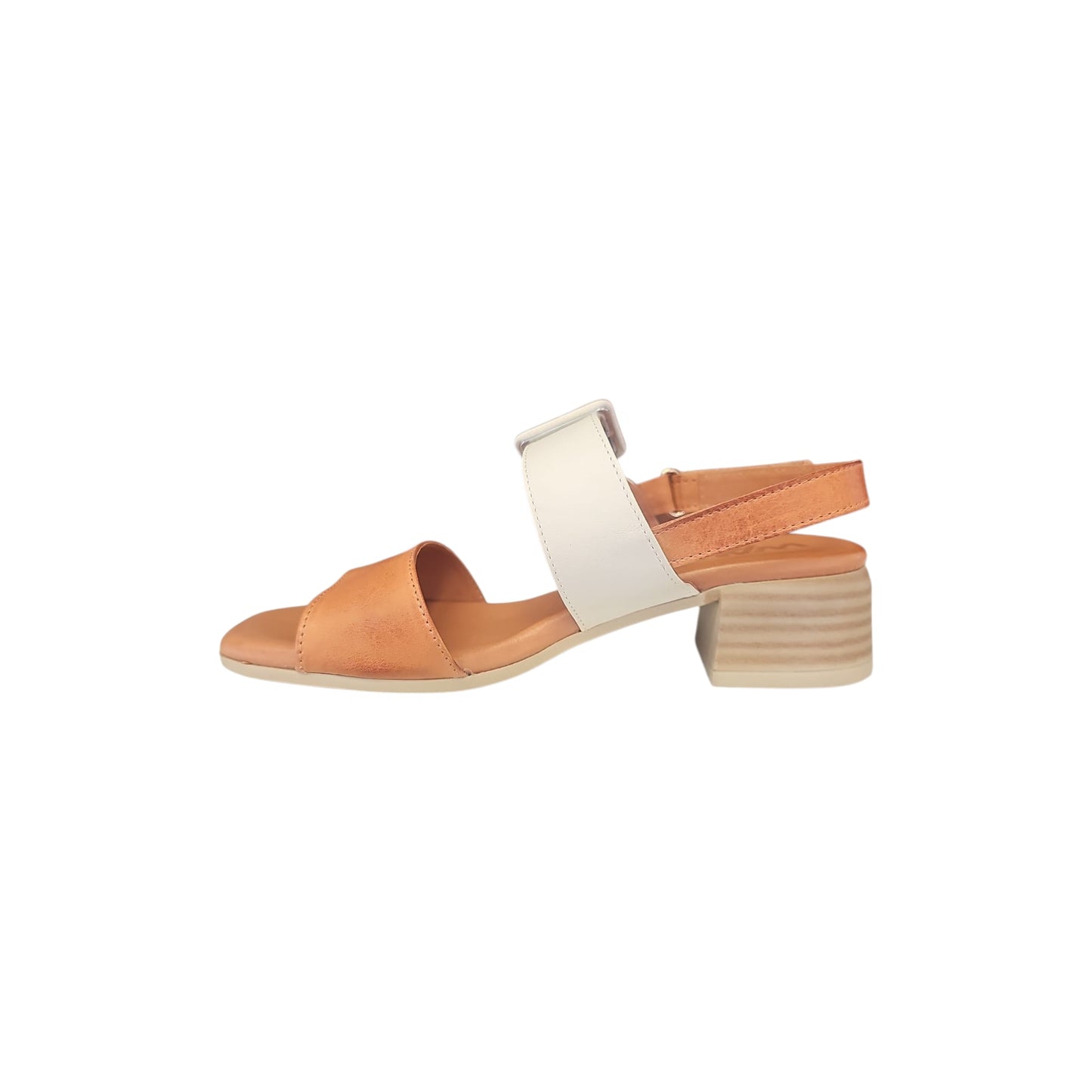 Sandalo Melluso Donna Bimix Coconut Velcro Tacco 4cm Memory Foam