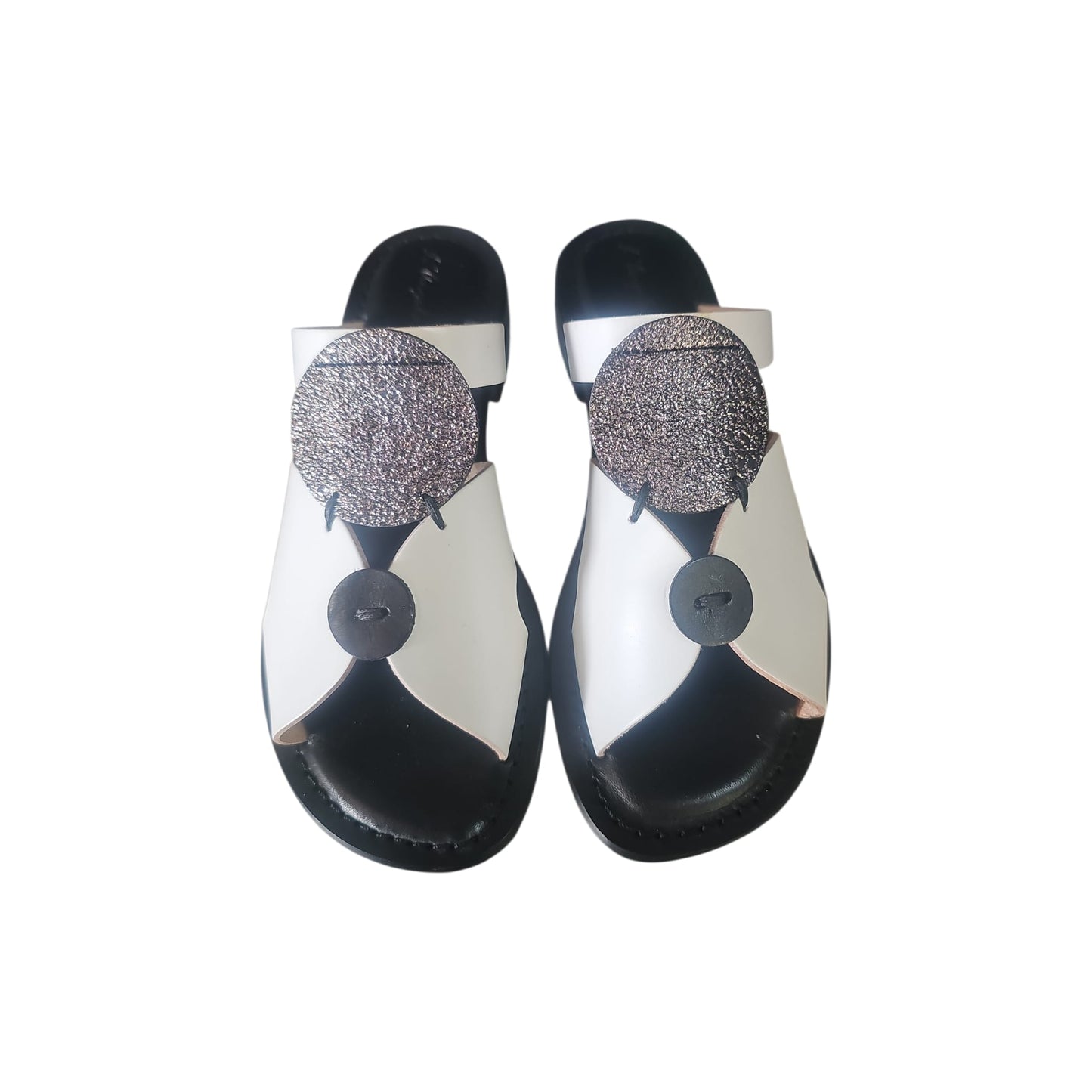 Sabot Donna Juliette in Pelle Bicolore - L'Angolo del Cuoio Firenze