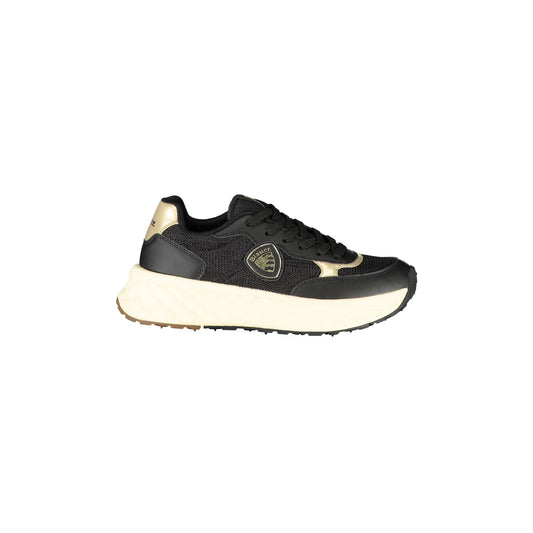 BLAUER Sneakers Donna Nere con Lacci e Dettagli in Oro