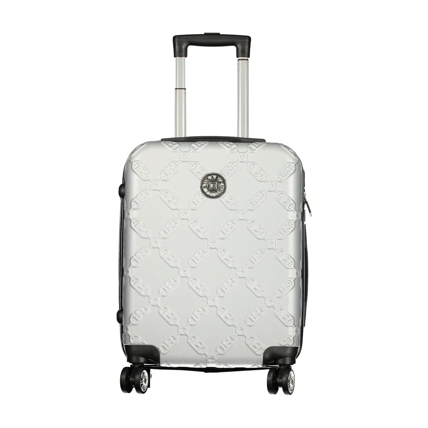 LAURA BIAGIOTTI Set 3 Trolley Grandi Donna Argento con Ruote e Lucchetto