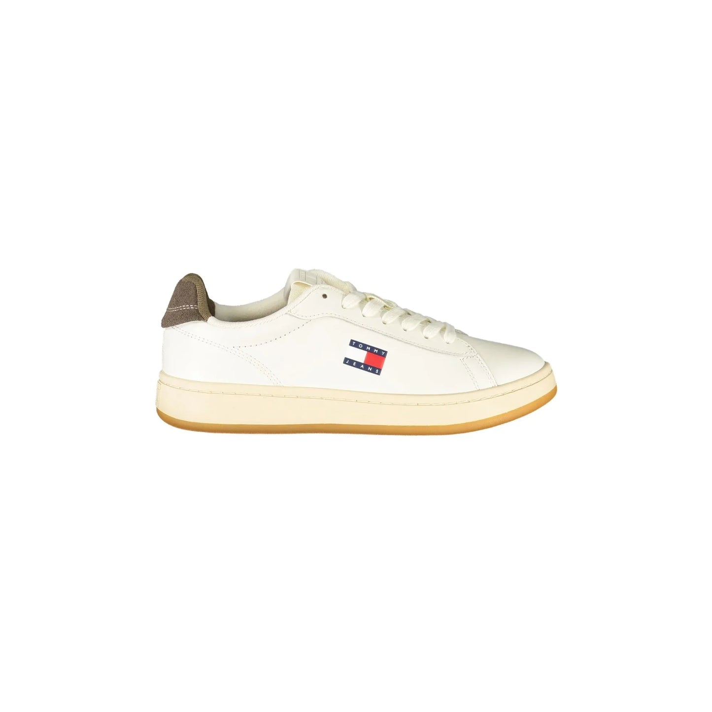 TOMMY HILFIGER Sneakers Donna Bianche con Dettagli Marroni