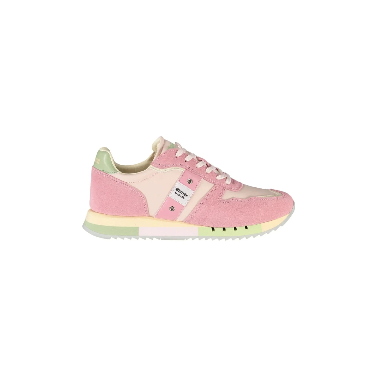 BLAUER Sneakers Donna Rosa con Lacci e Dettagli a Contrasto