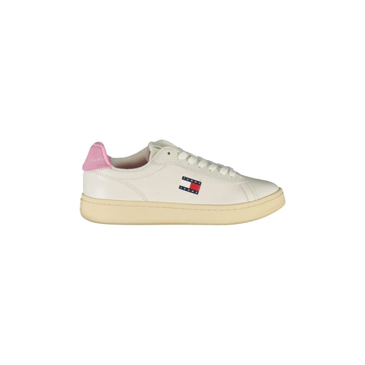 TOMMY HILFIGER Sneakers Donna Bianche con Dettagli Rosa