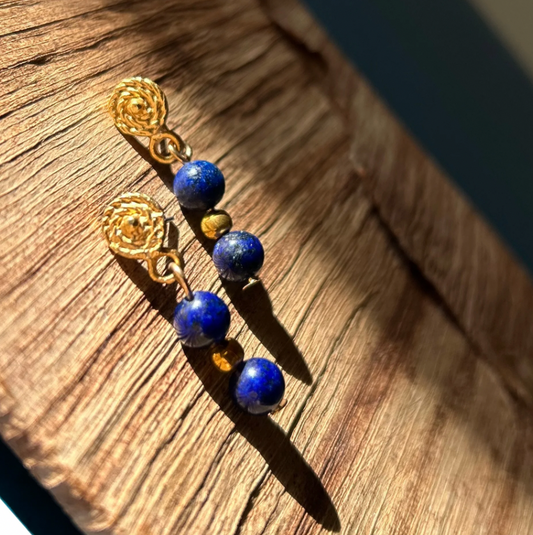 Boucles d'oreilles BLEU QUIMBAYA