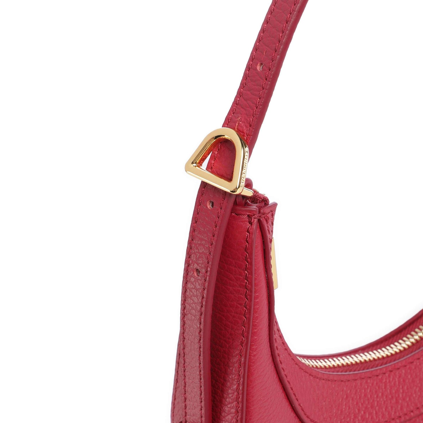 COCCINELLE Borsa Donna a Spalla e Tracolla Rossa, In Vera Pelle, Whisper