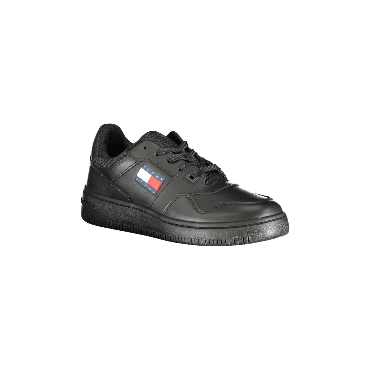 TOMMY HILFIGER Scarpe Sneakers Donna Nero con Dettagli a Contrasto