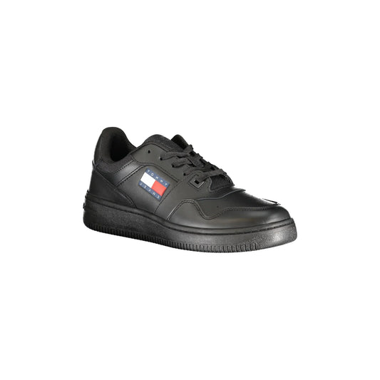 TOMMY HILFIGER Scarpe Sneakers Donna Nero con Dettagli a Contrasto