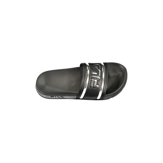 FILA Ciabatte Donna Nere Morro Bay con Dettagli Silver