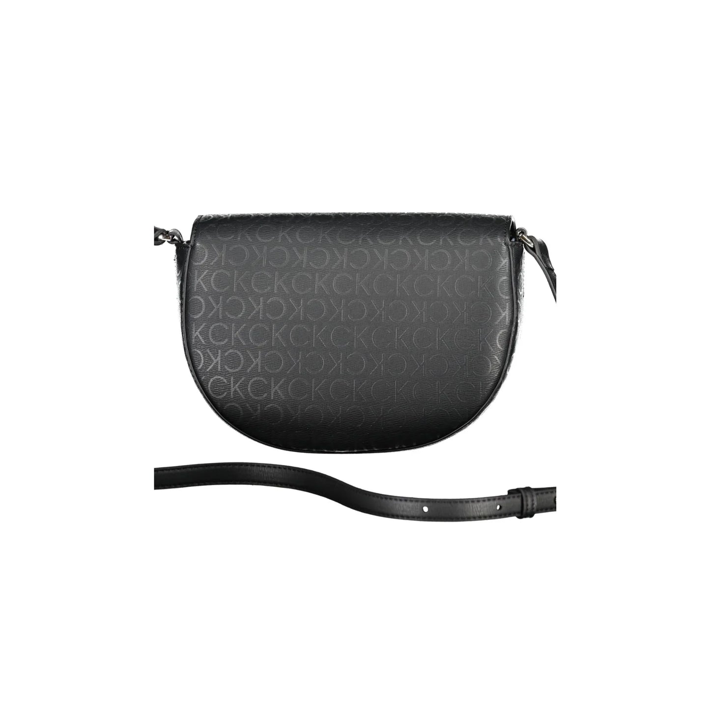 Calvin Klein Borsa Donna a Tracolla Nera con Tasca Interna e Chiusura a Magnete