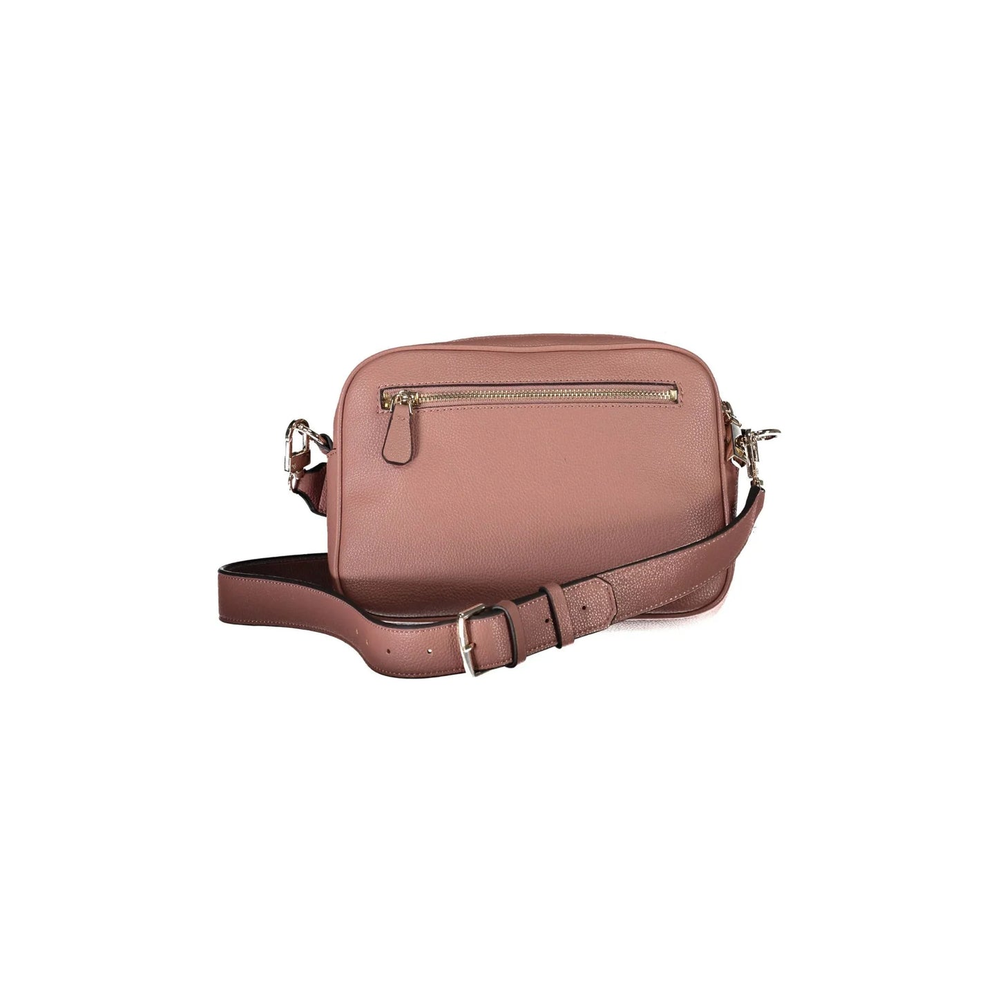 GUESS JEANS Borsa Donna a Tracolla Rosa con Chiusura Zip