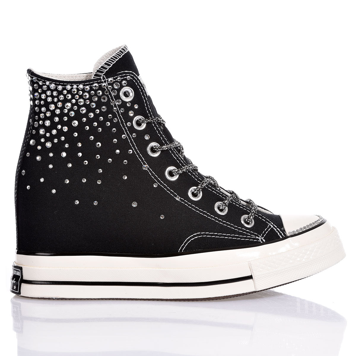 Converse Wedge Swarovski Black
