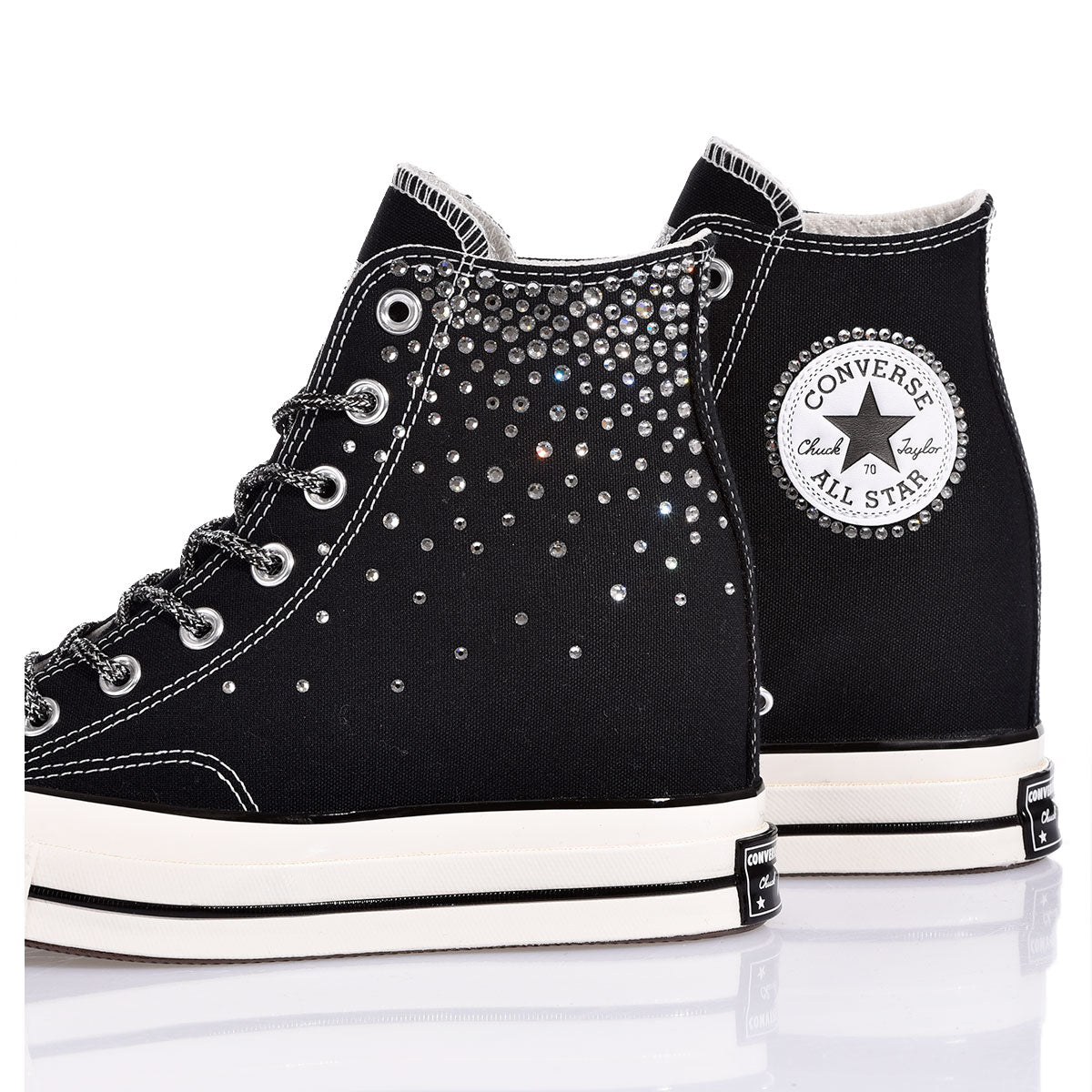 Converse Wedge Swarovski Black
