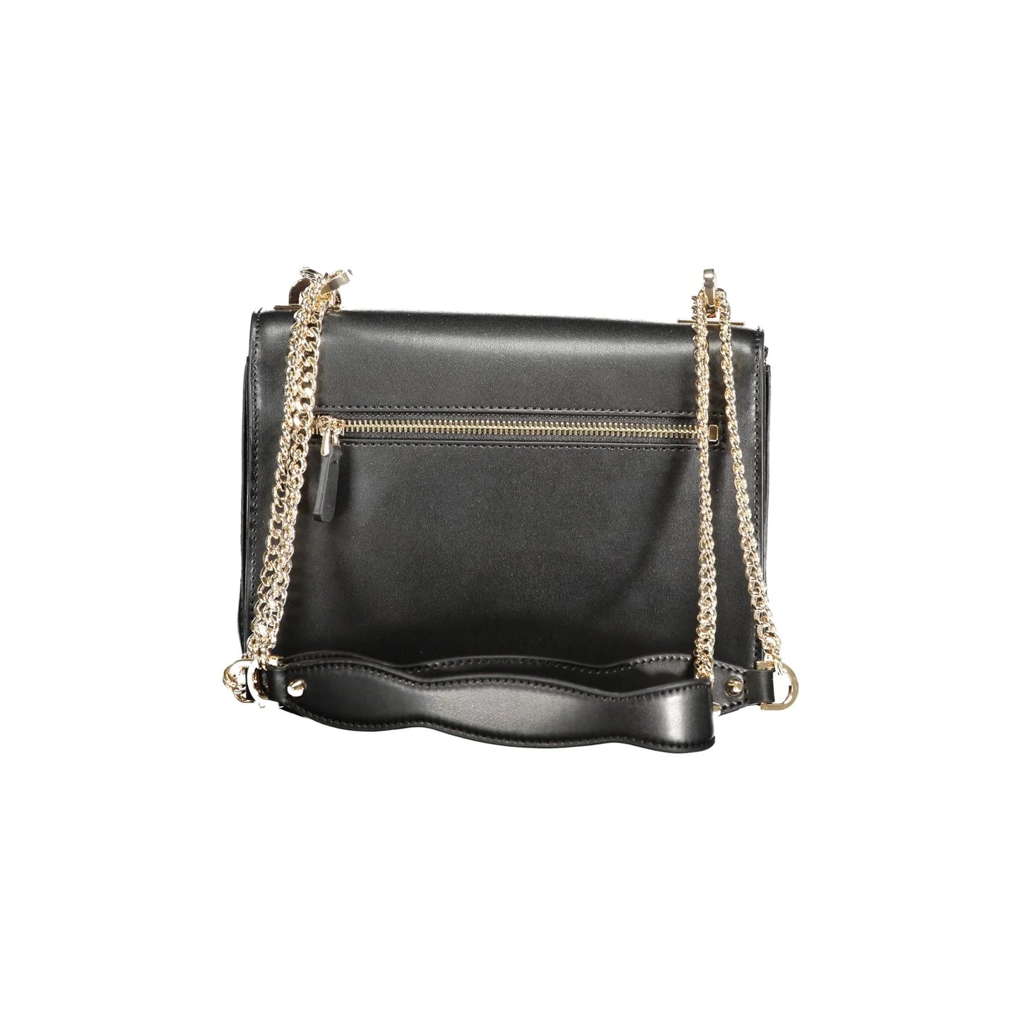 GUESS JEANS Borsa Donna Nera Eliette a Tracolla con Catena e Scomparti Multipli