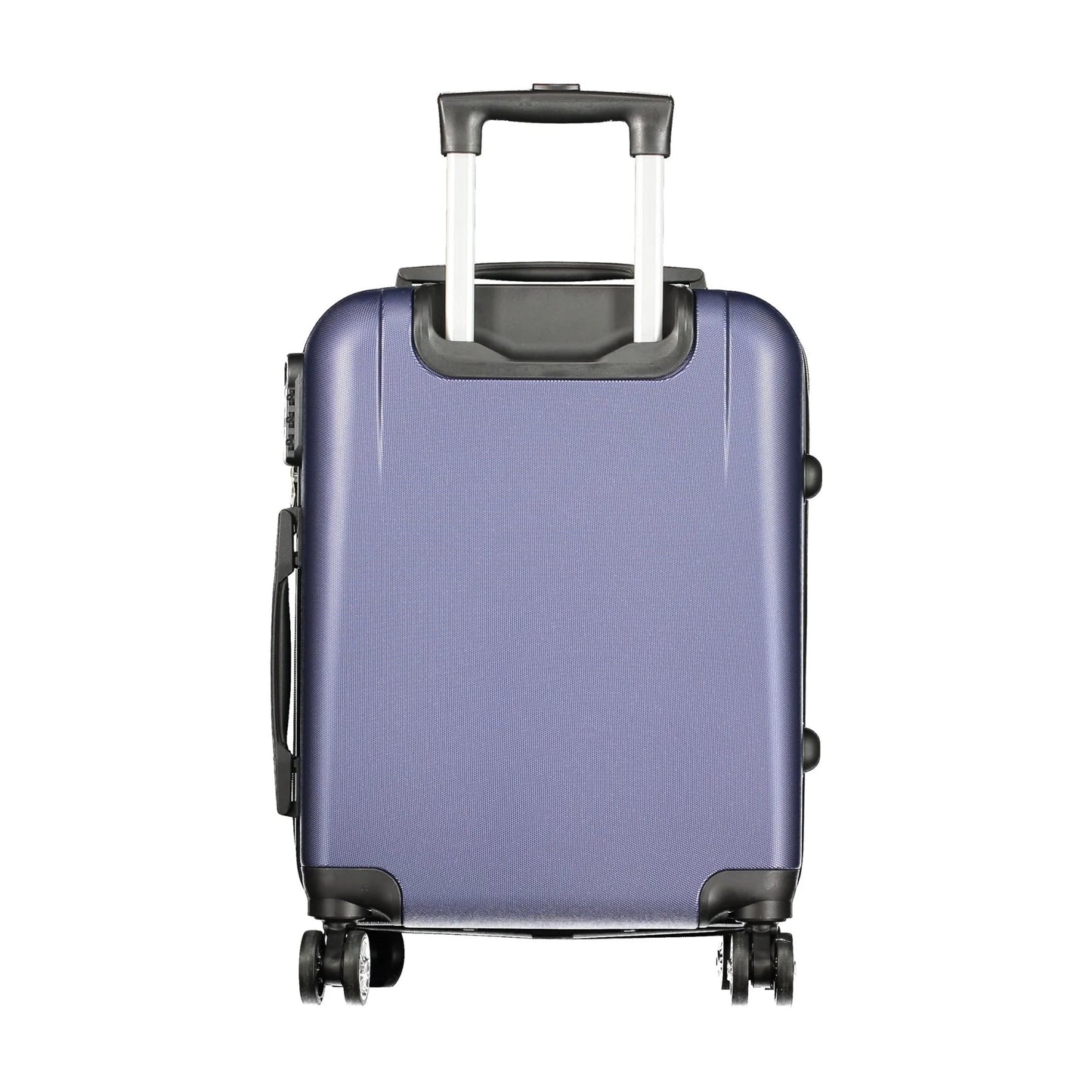 LAURA BIAGIOTTI Trolley Piccolo Blu con Ruote e Chiusura a Combinazione