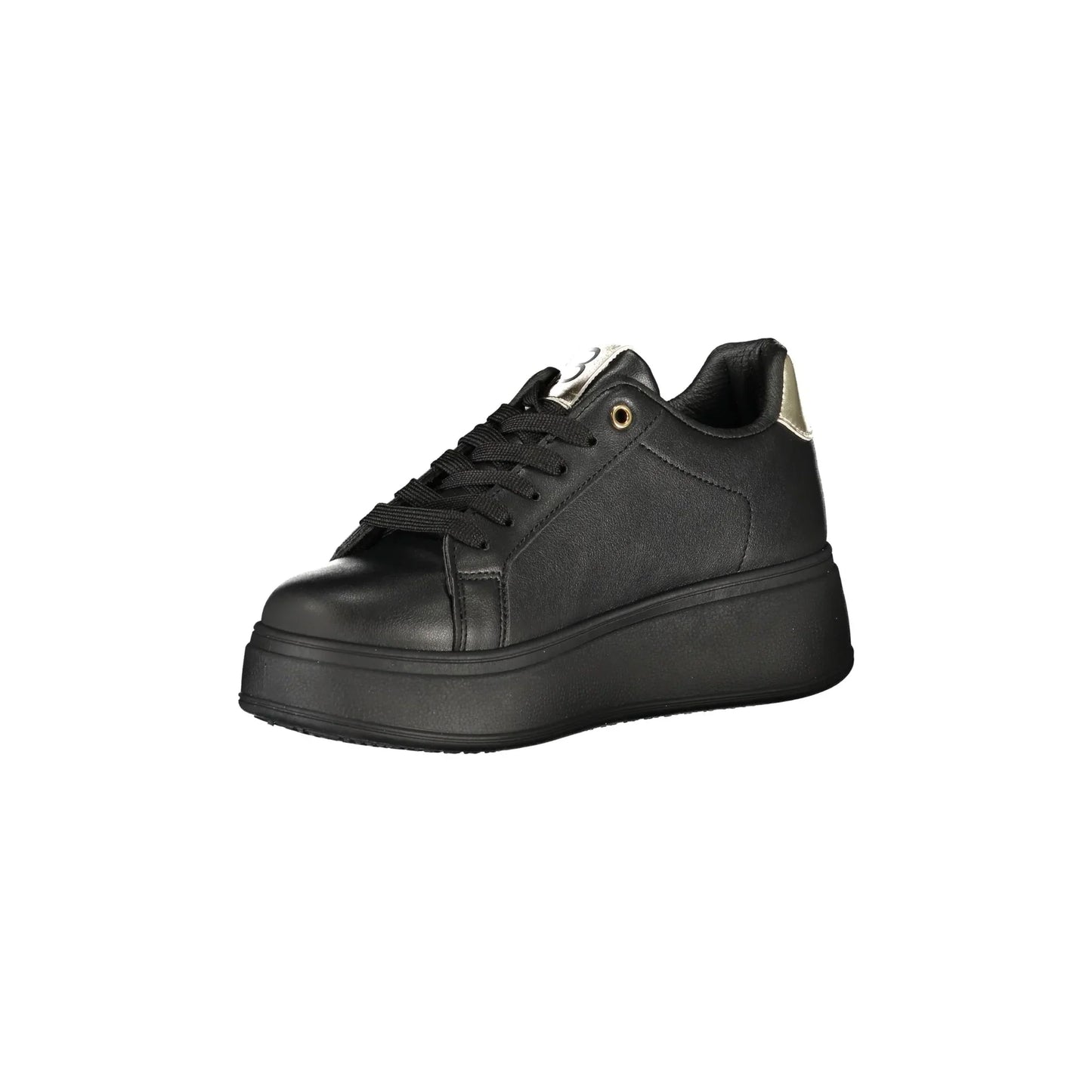 LAURA BIAGIOTTI Sneakers Donna Nere con Lacci e Plateau 5 cm