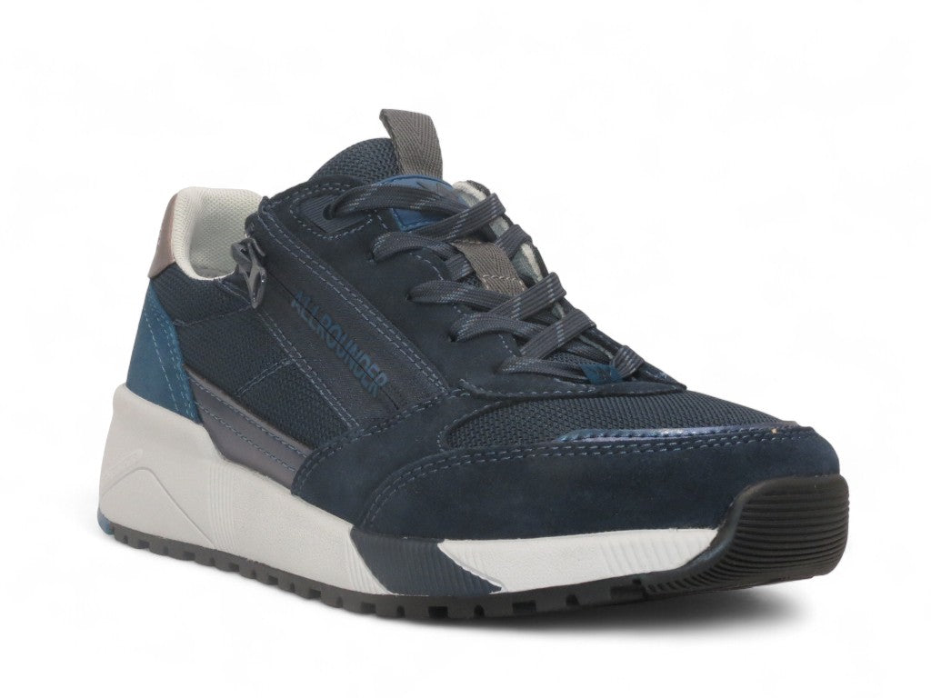 Allrounder Venice – Sneaker donna in camoscio e tessuto con zip laterale e plantare estraibile