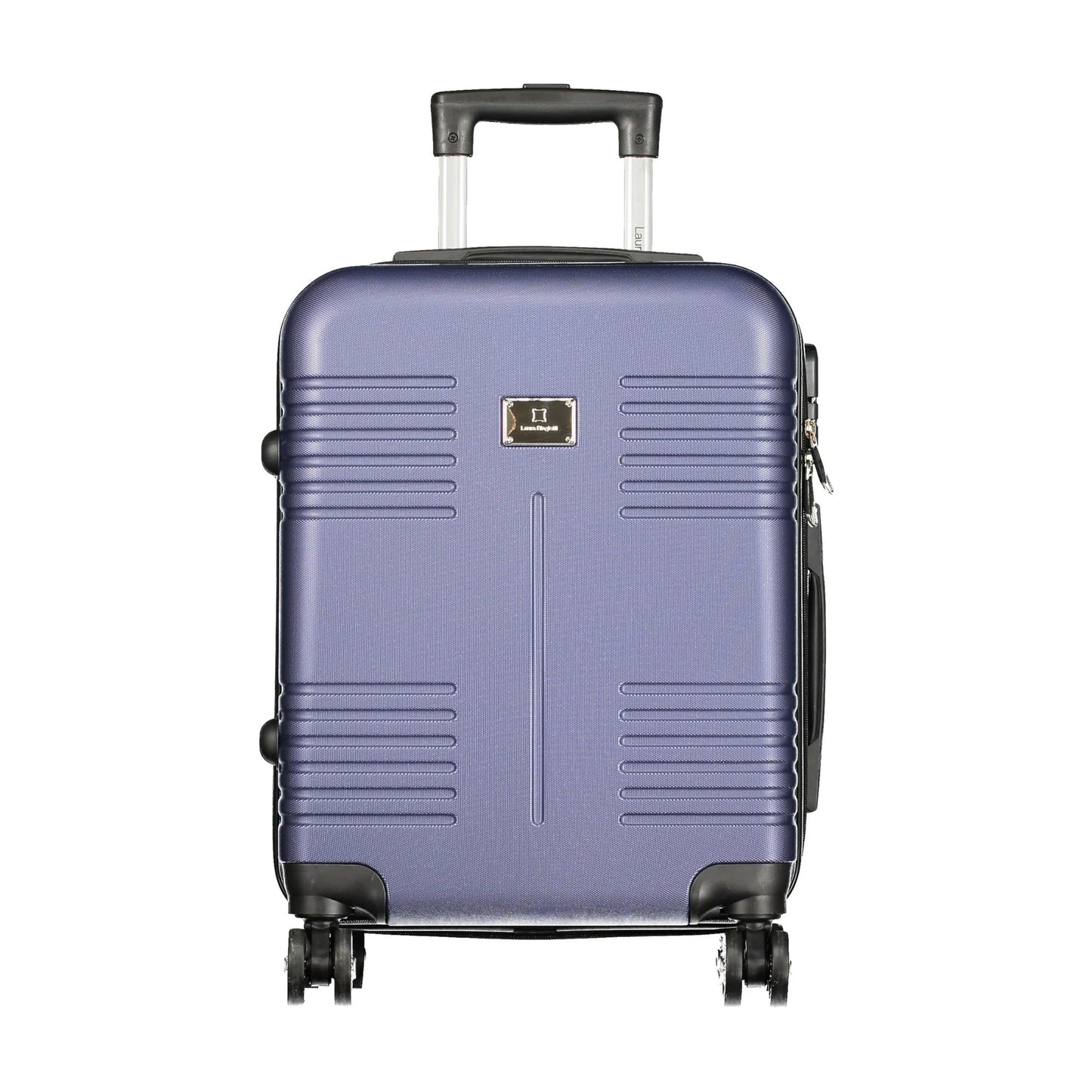 LAURA BIAGIOTTI Trolley Piccolo Blu con Ruote e Chiusura a Combinazione