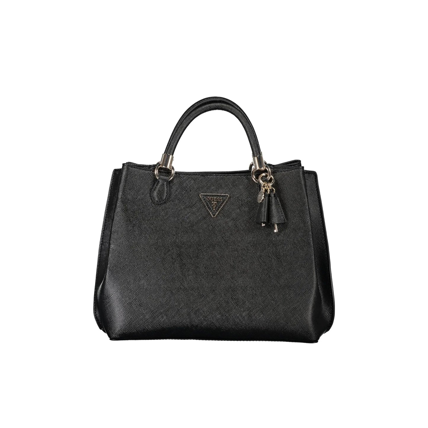 Guess Jeans Borsa Donna Nera Gizele con Tracolla e Doppi Manici