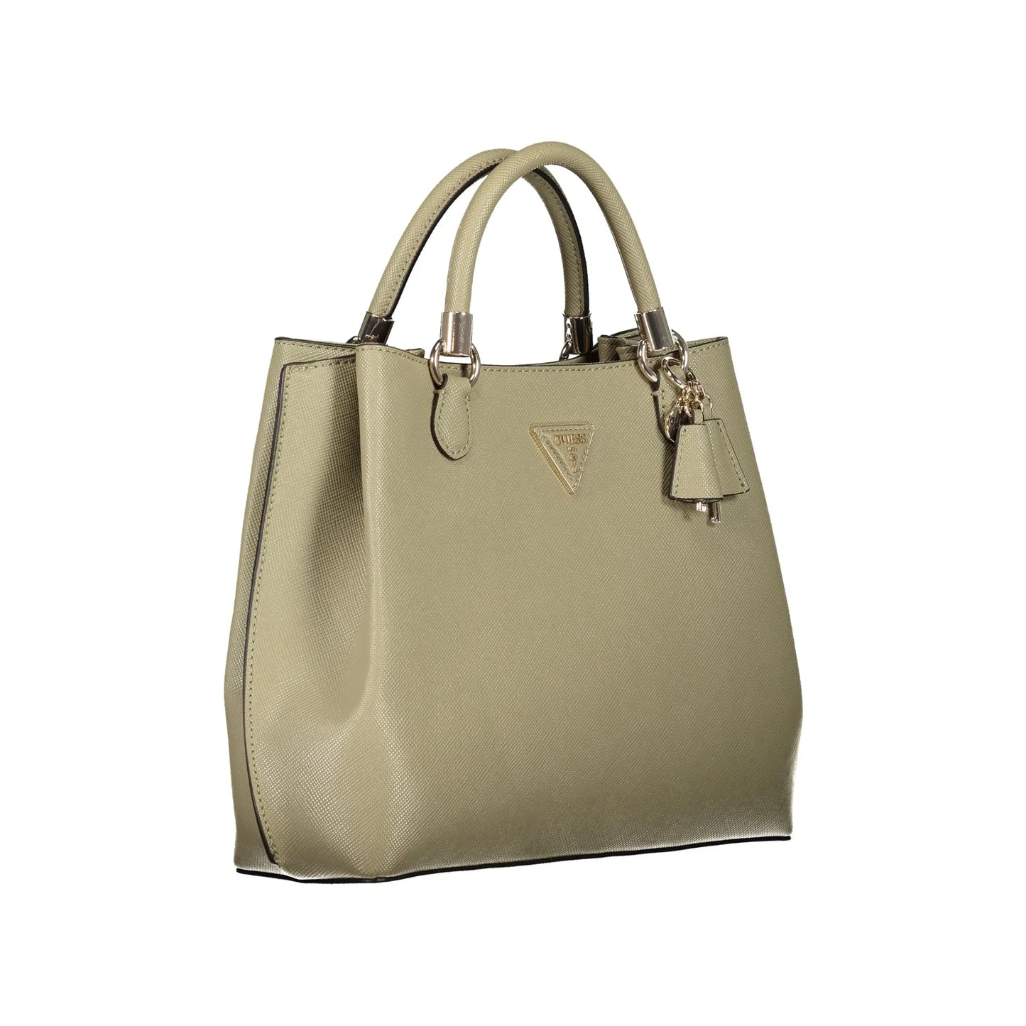 Guess Jeans Borsa Donna Verde Gizele con Tracolla e Doppi Manici