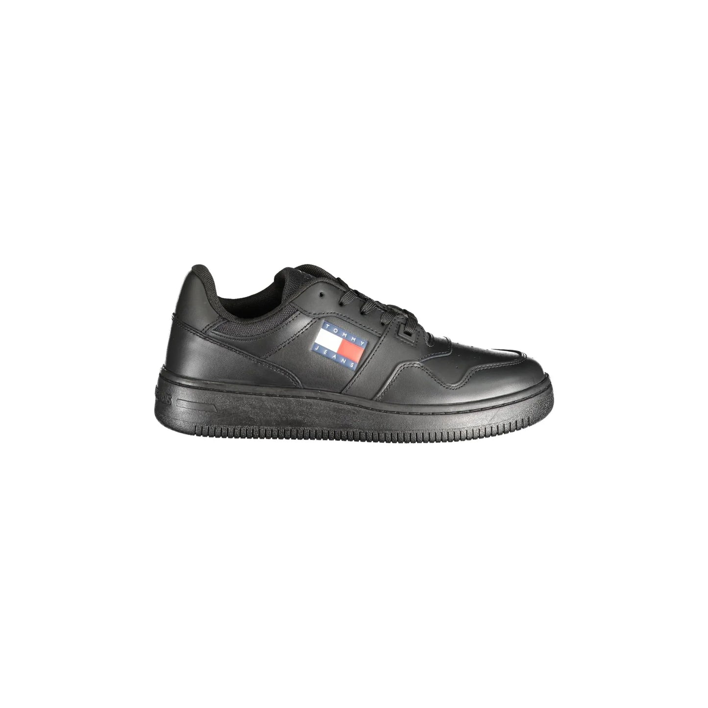 TOMMY HILFIGER Scarpe Sneakers Donna Nero con Dettagli a Contrasto