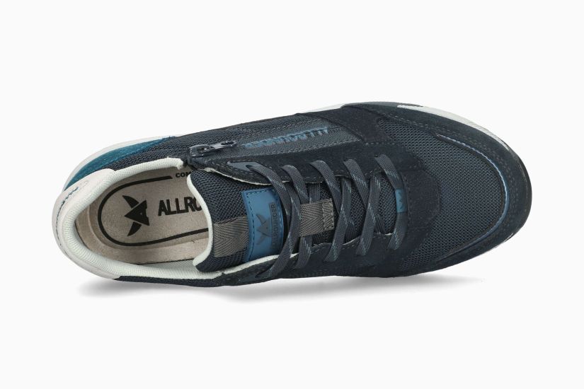 Allrounder Venice – Sneaker donna in camoscio e tessuto con zip laterale e plantare estraibile