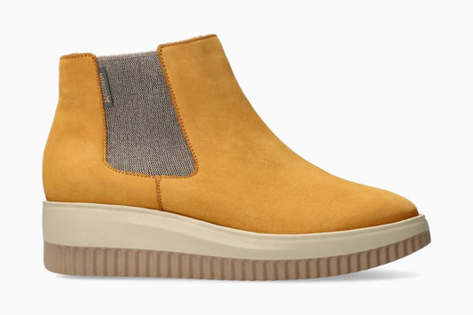 Mephisto BIONDA – Stivaletto donna in nabuk GIALLO con fodera calda e plantare estraibile