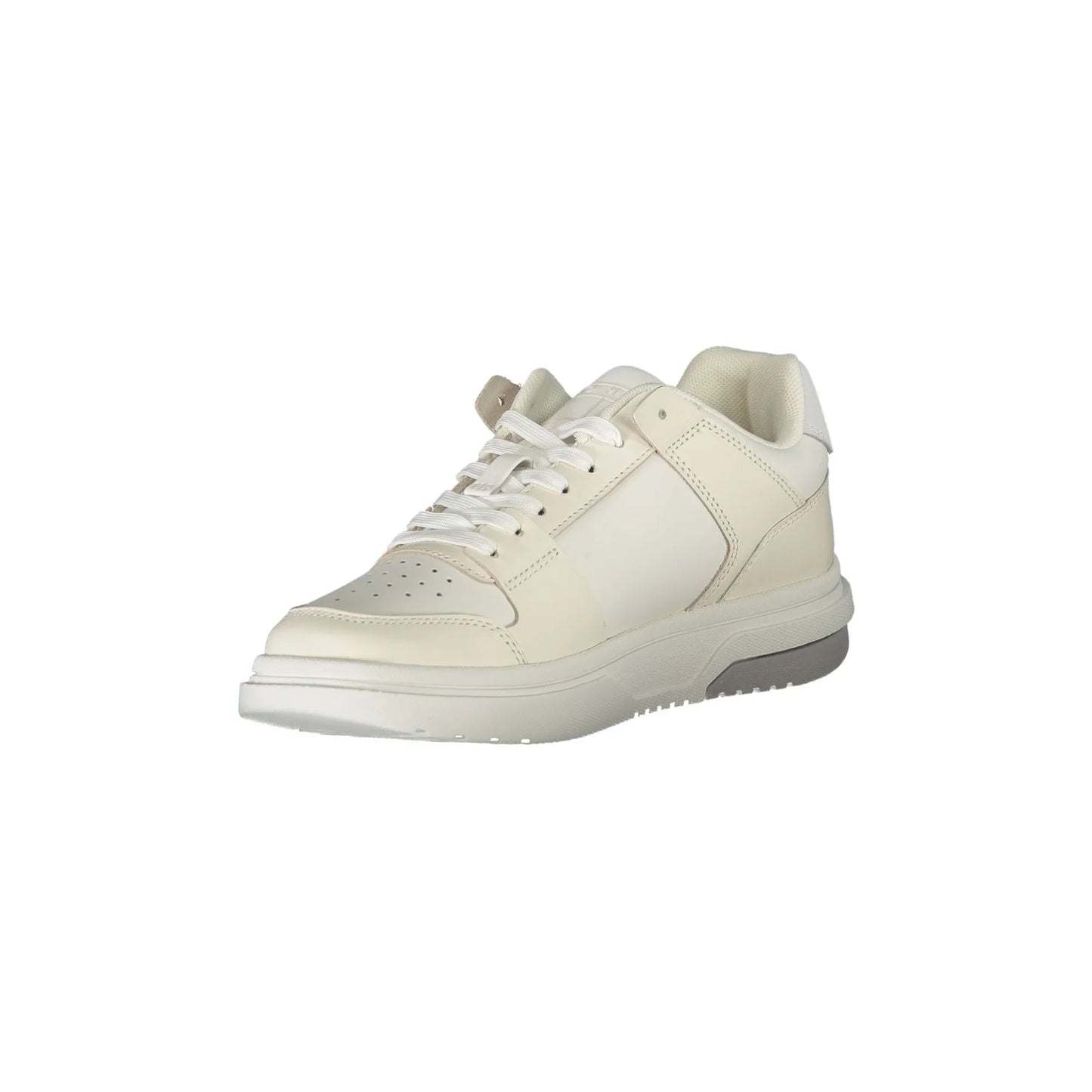 TOMMY HILFIGER Scarpe Sneakers Donna Bianche con Dettagli a Contrasto