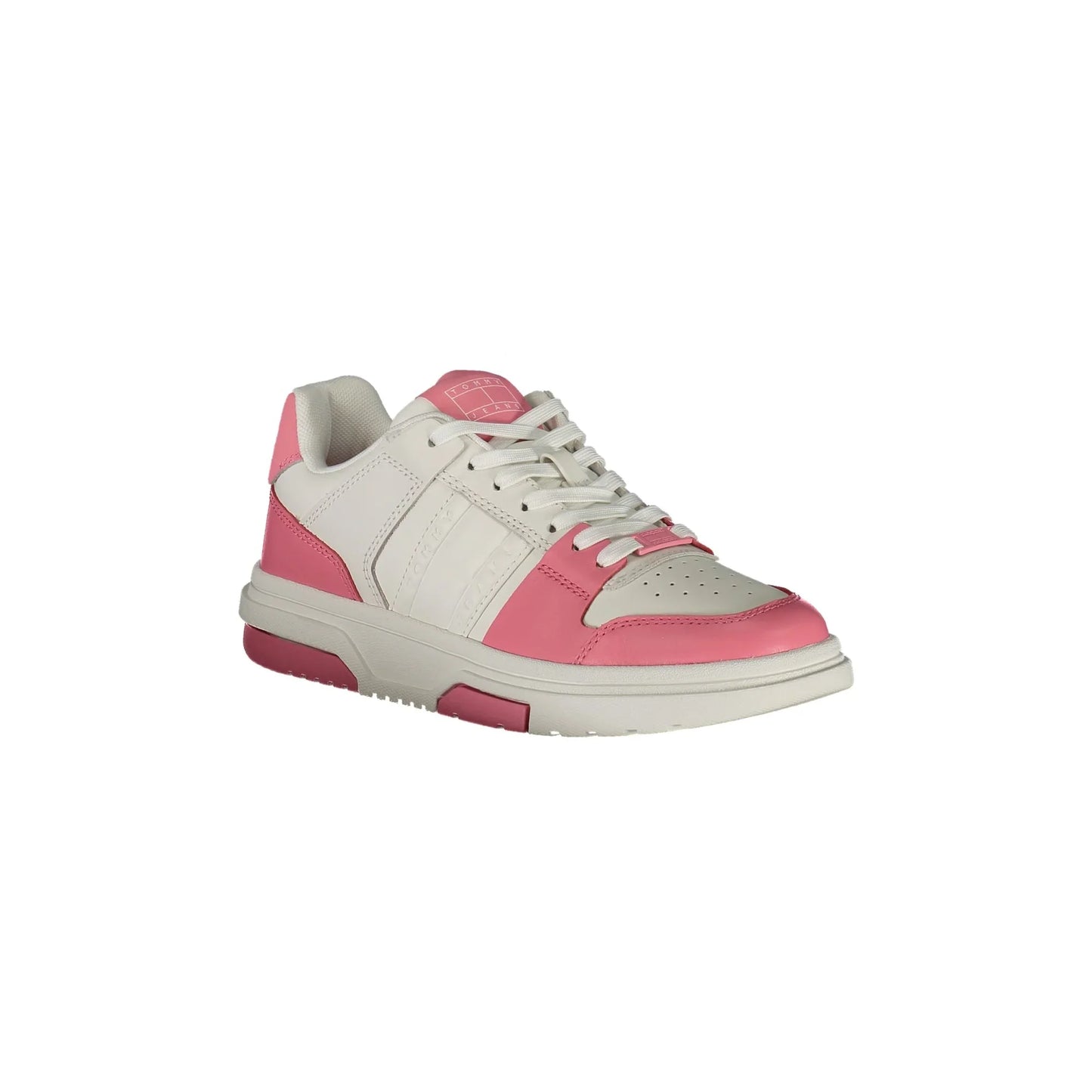 TOMMY HILFIGER Scarpe Sneakers Donna Rosa con Dettagli a Contrasto